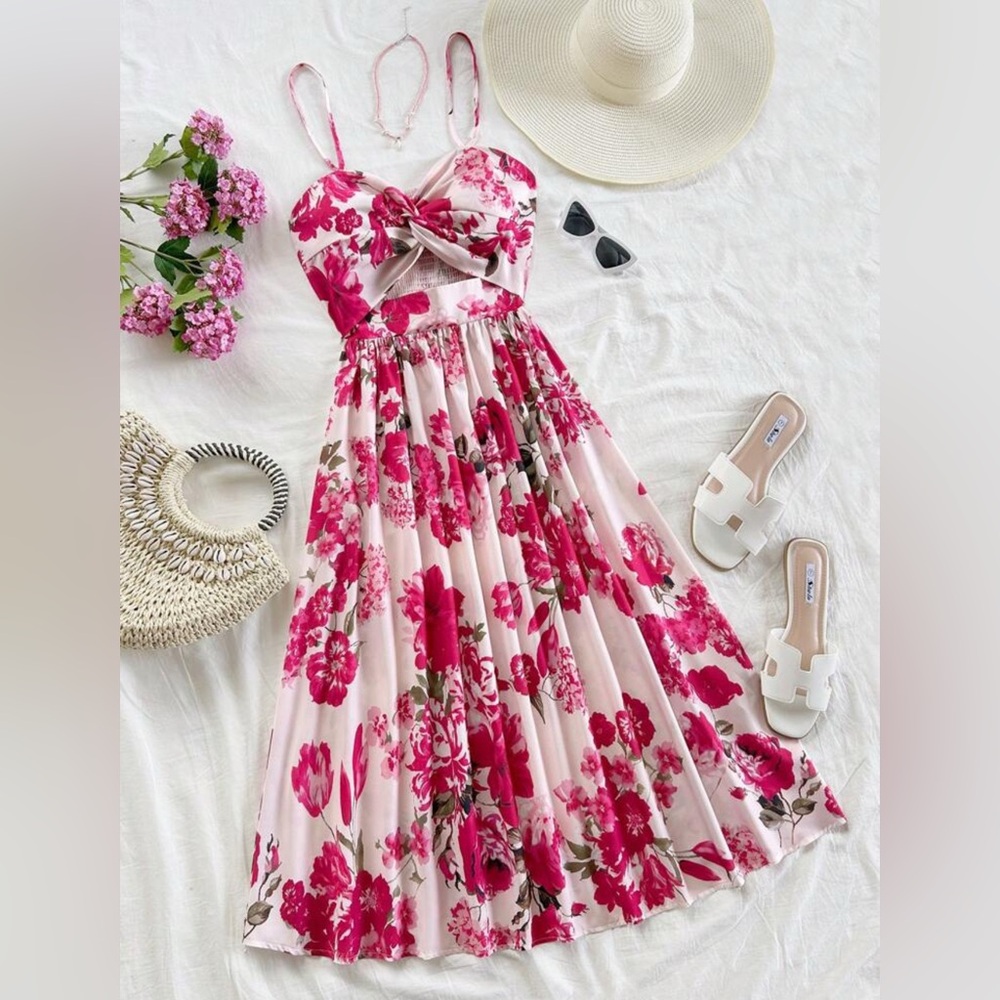SHEIN Woman’s Floral Midi Dress
